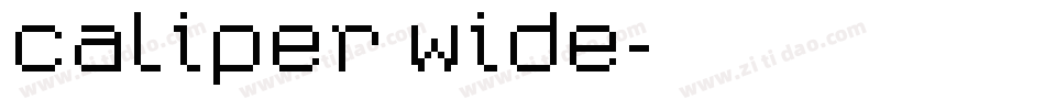 Caliper Wide字体转换